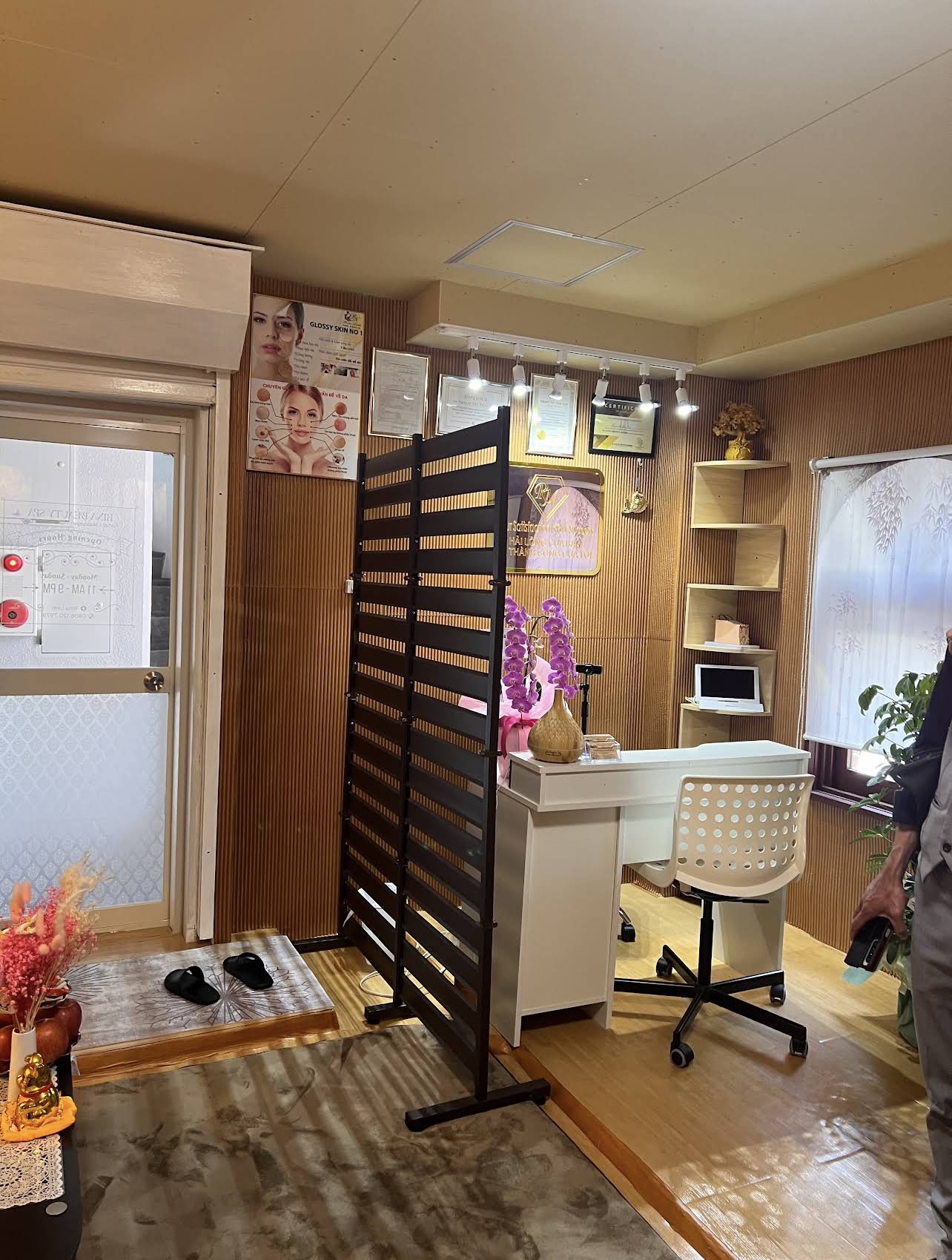 Không gian tiếp khách Rina Beauty Spa
